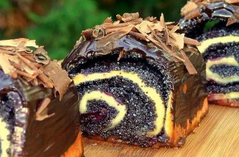 Пышные булочки с маком и вишней: невесомое мягкое тесто и изобилие начинки.