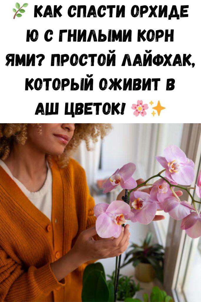 Простой совет, как реанимировать орхидею, если сгнили даже корни