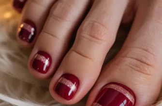 25 идей зимнего педикюра для стильного сезонного педикюра