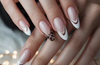 25 идей зимнего французского маникюра: стильный, современный маникюр в морозных тонах