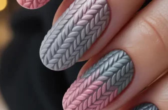 24 зимних варианта маникюра: идеи уютного текстурного маникюра для холодного времени года