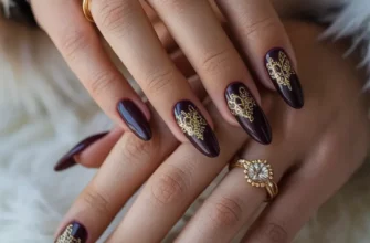 24 зимних миндальных маникюра: модные и элегантные дизайны для холодного времени года