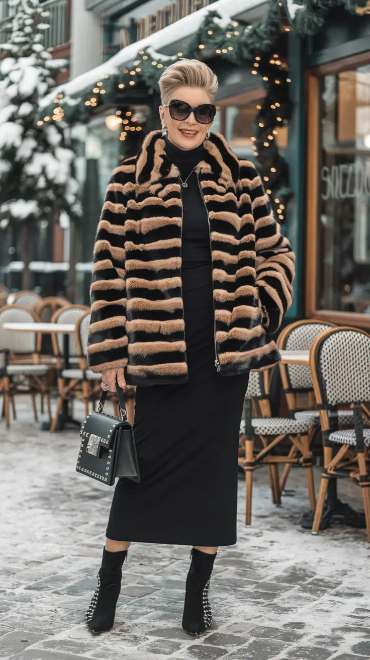 22 образа для женщин старше 50 лет — зима: оставайтесь стильными и не мёрзните