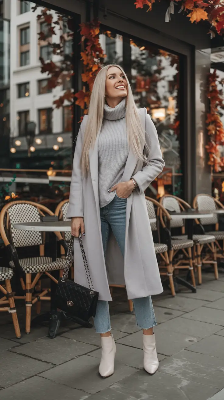 21 осенний образ с ботинками — модные идеи
