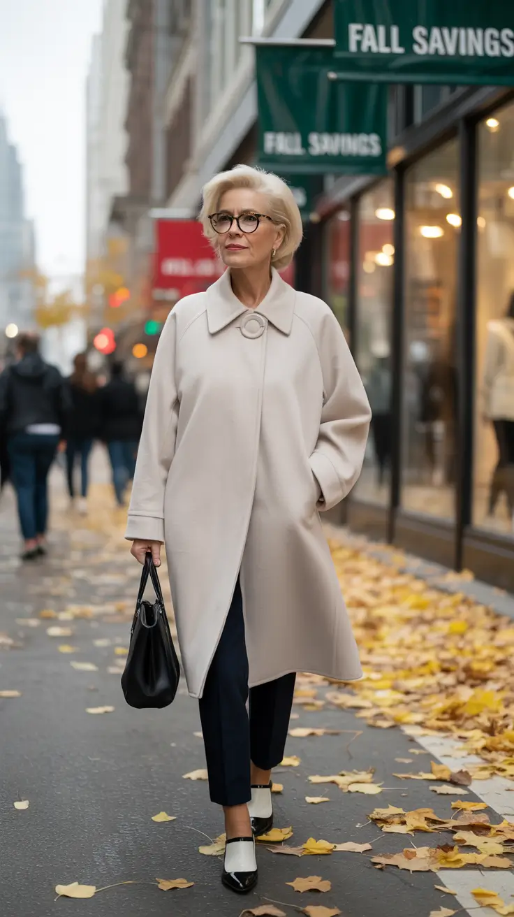 25 стильных осенних образов для женщин старше 60 лет