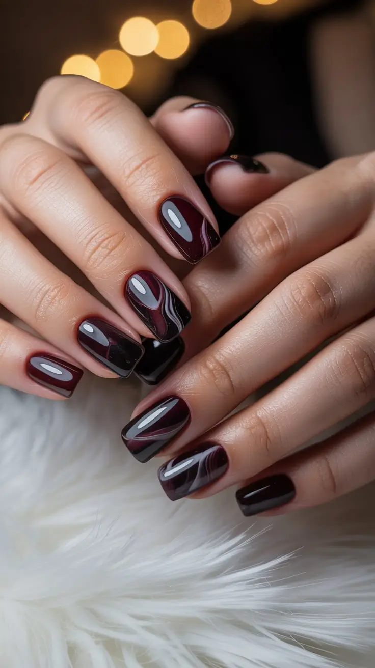 24 идеи зимнего маникюра: стильный, уютный и модный маникюр для холодного времени года