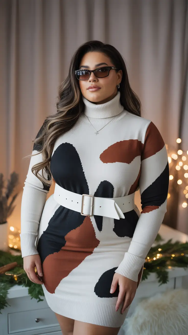 25 идей зимних нарядов для полных женщин в шикарном и уютном стиле