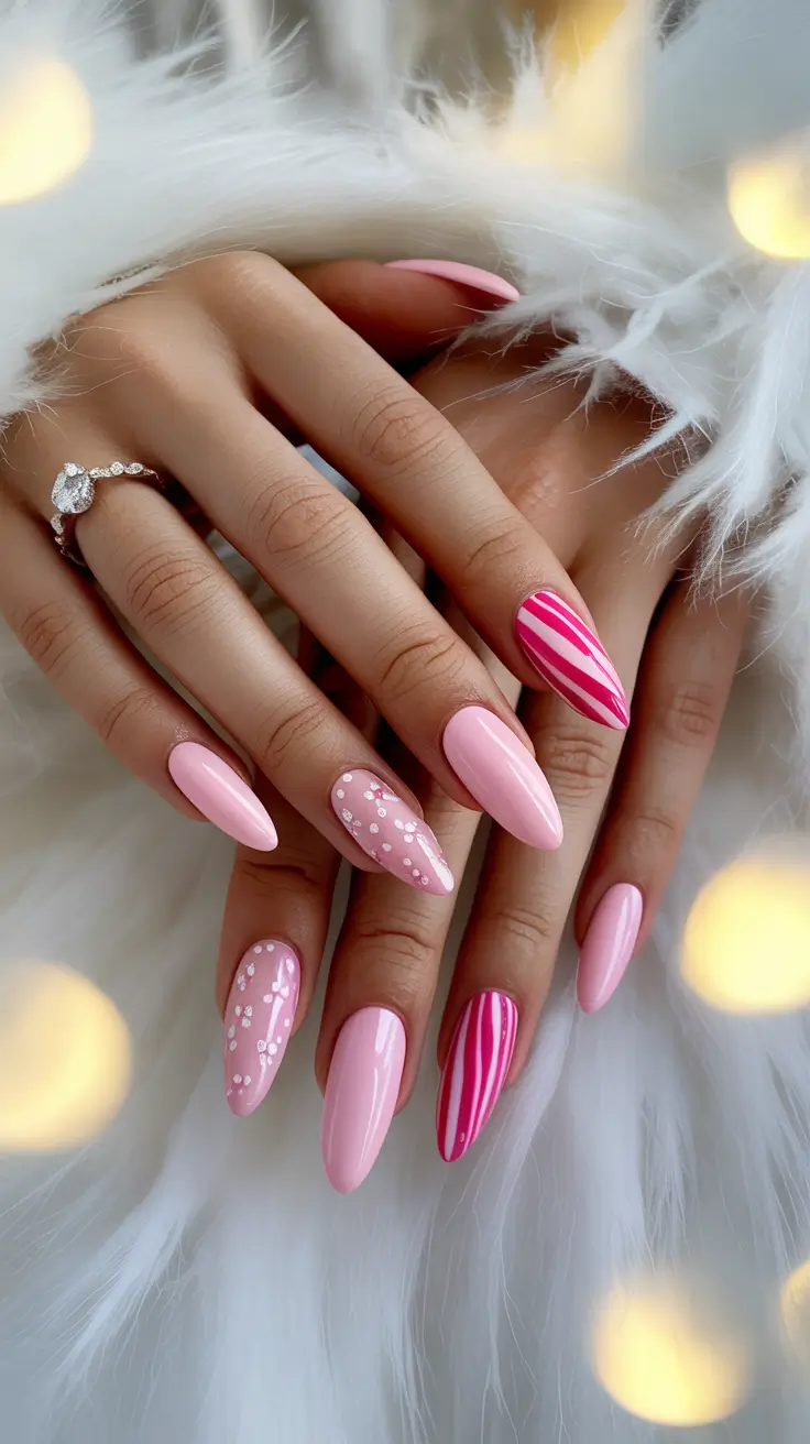25 идей для зимнего маникюра в розовых тонах: стильно, современно и совершенно уместно