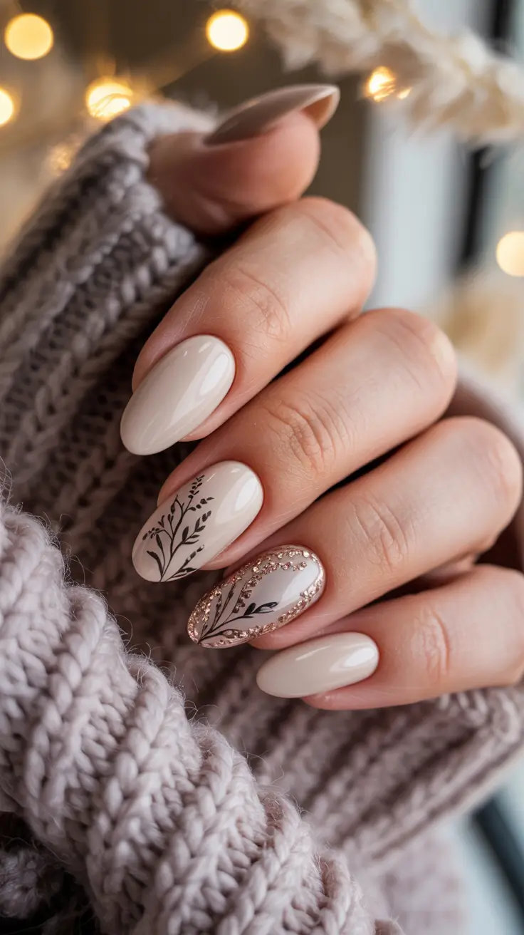 24 идеи нейтрального зимнего маникюра для элегантного образа в холодное время года