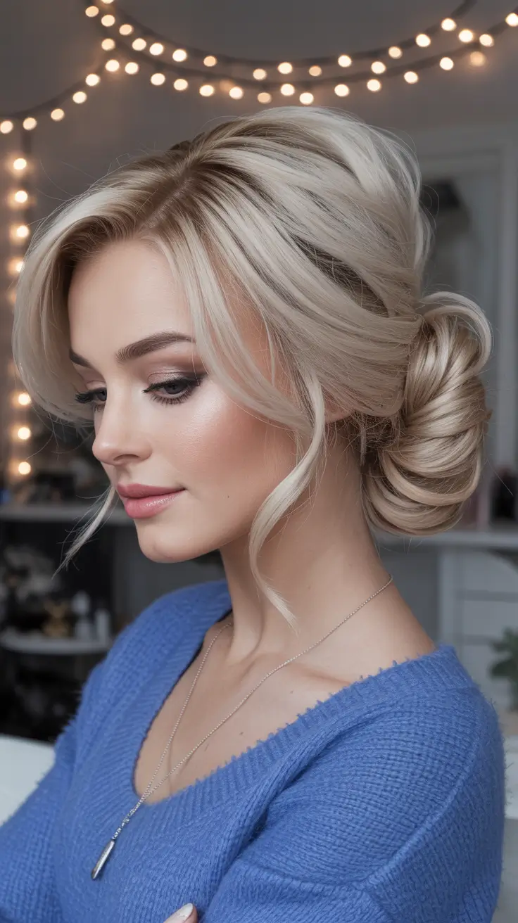 21 идея элегантных зимних причёсо