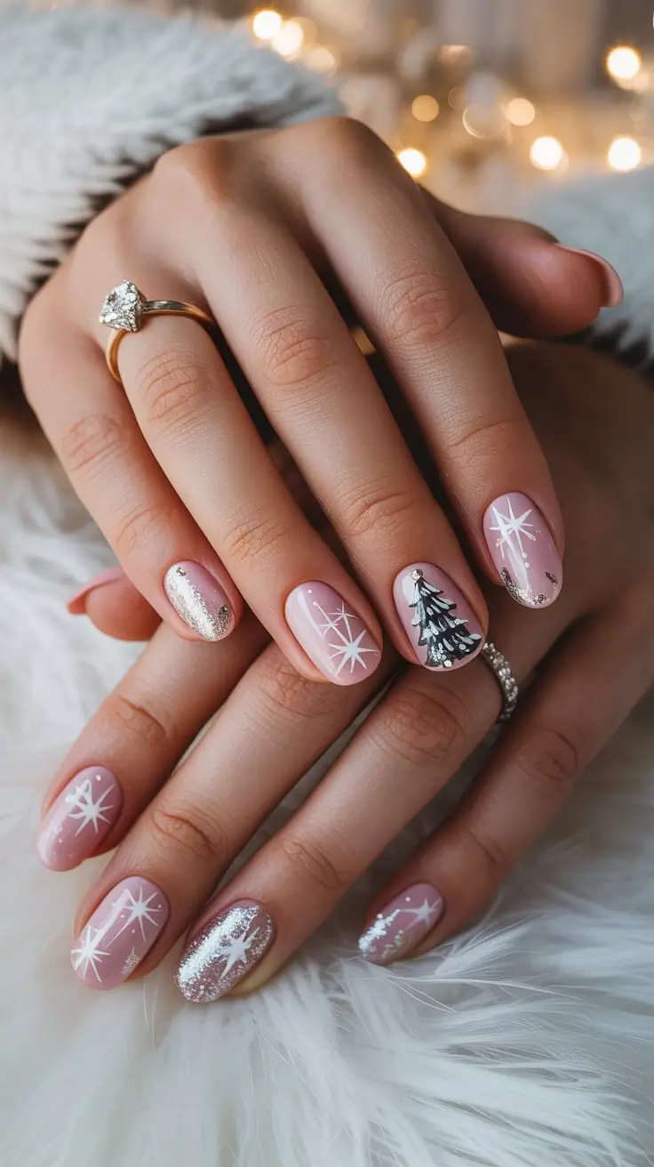 25 идей для зимнего маникюра в розовых тонах: стильно, современно и совершенно уместно