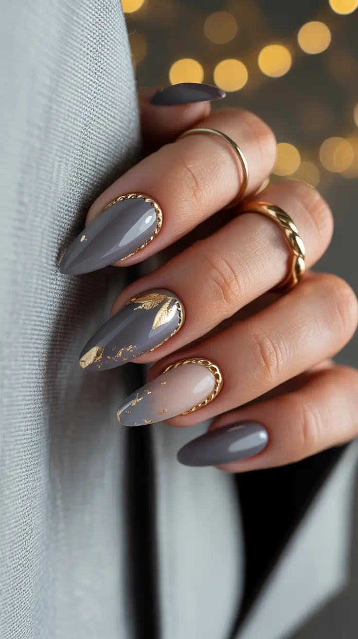 24 зимних миндальных маникюра: модные и элегантные дизайны для холодного времени года