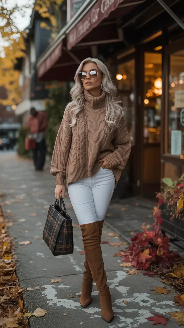 20 идей стильных образов для женщин среднего размера на осень