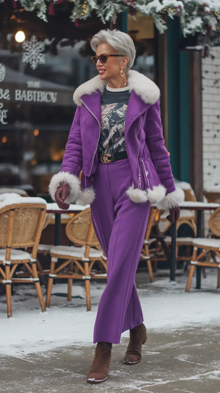 22 образа для женщин старше 50 лет — зима: оставайтесь стильными и не мёрзните