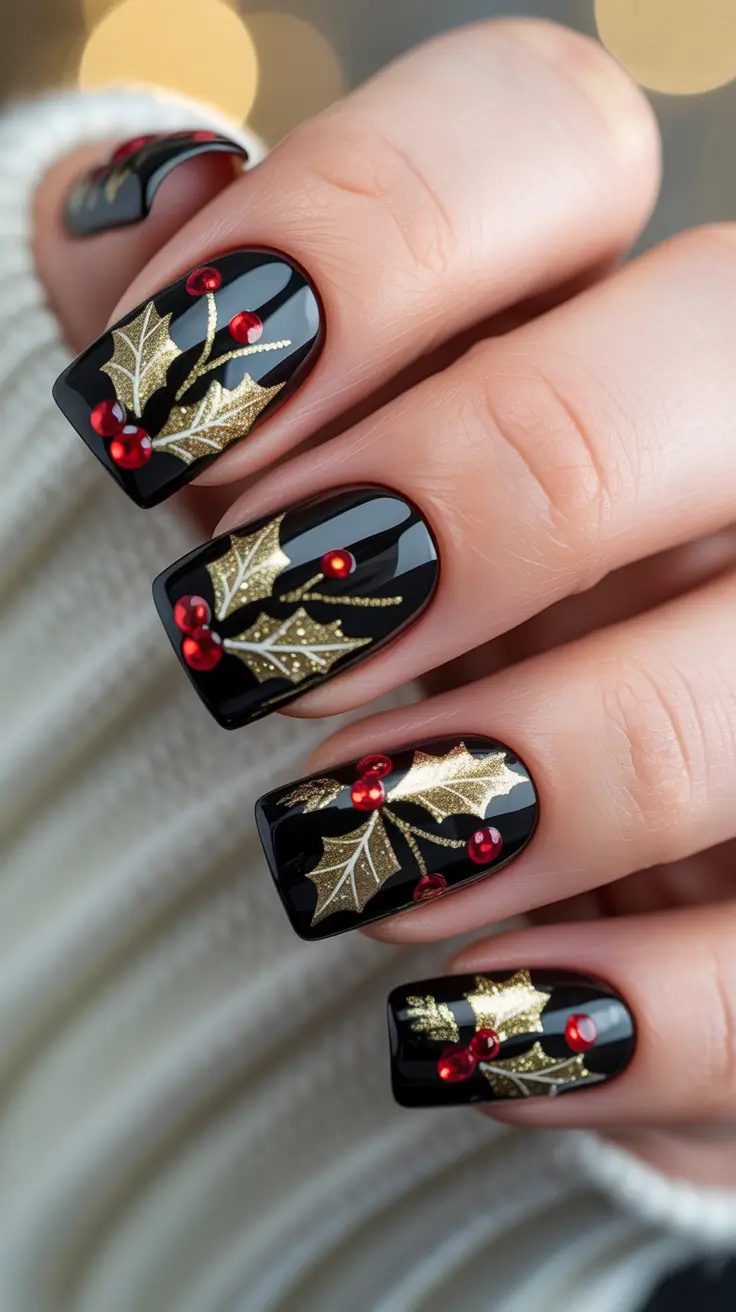 23 идеи рождественского дизайна ногтей: праздничный, стильный и совершенно уместный праздничный маникюр