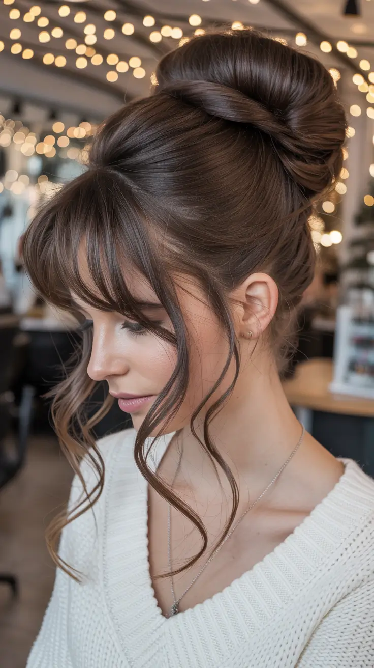 21 идея элегантных зимних причёсо