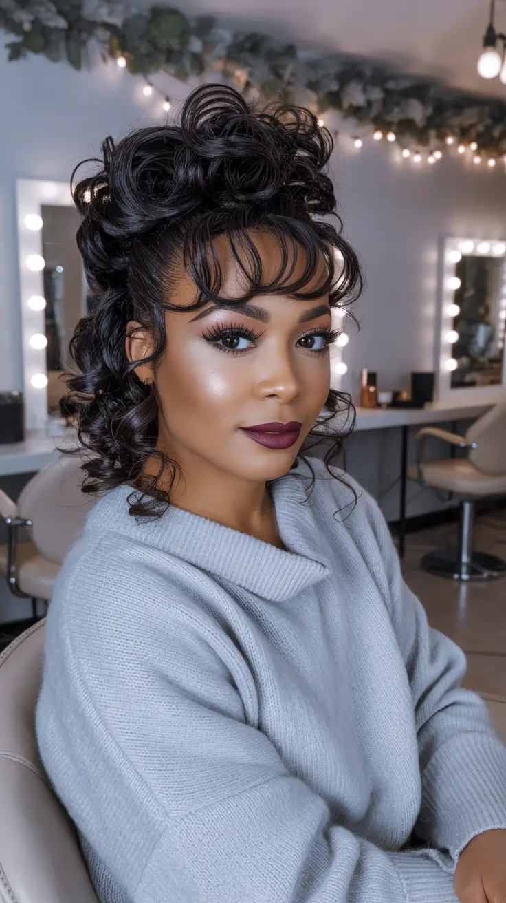 24 причёски для темнокожих женщин на зиму