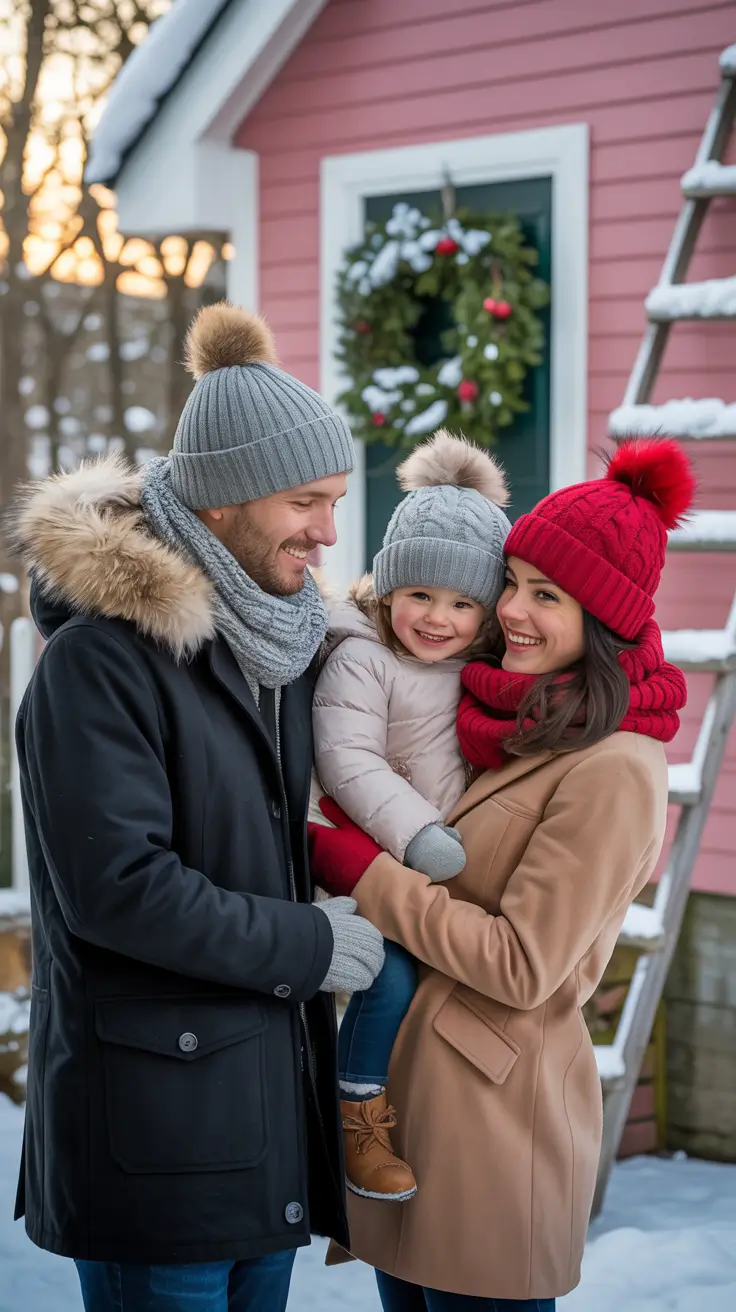 24 образа для семейных фотографий зимой, чтобы сохранить уютные и стильные воспоминания