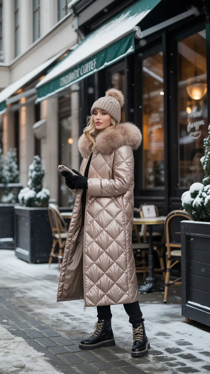 24 образа с зимними пуховиками: стильно и уютно 24 образа с зимними пуховиками: стильно и уютно
