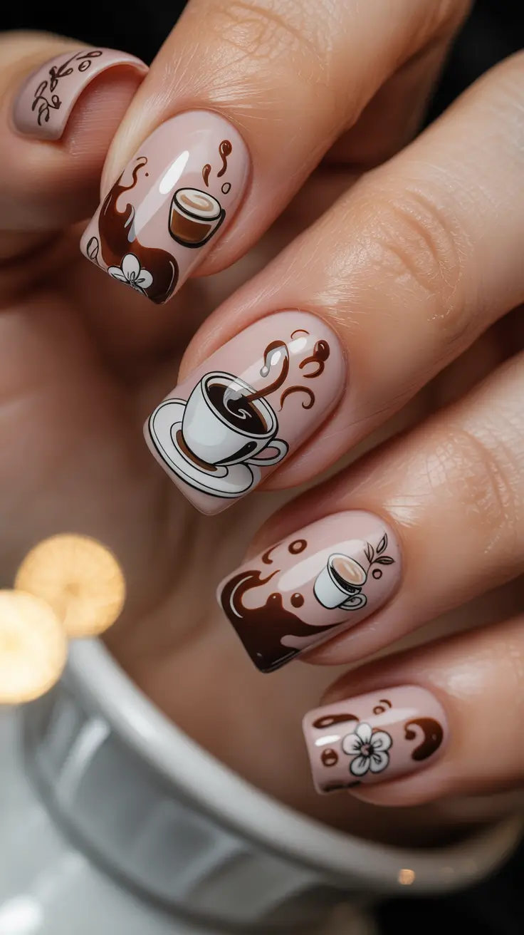 24 идеи нейтрального зимнего маникюра для элегантного образа в холодное время года