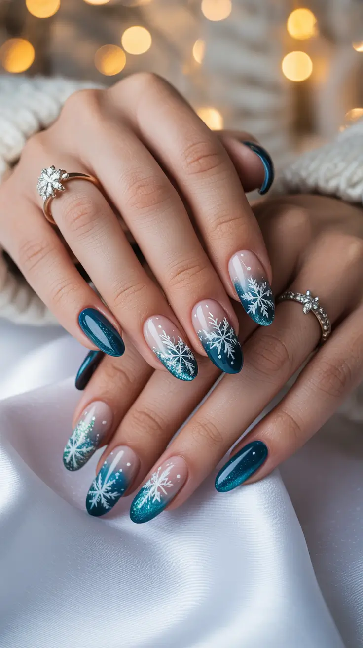 24 идеи зимнего маникюра со снежинками: шикарный, уютный и морозный маникюр 24 идеи зимнего маникюра со снежинками: шикарный, уютный и морозный маникюр