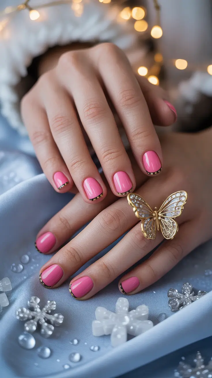 Элегантно в холода: 24 коротких зимних дизайна и цвета для маникюра Элегантно в холода: 24 коротких зимних дизайна и цвета для маникюра