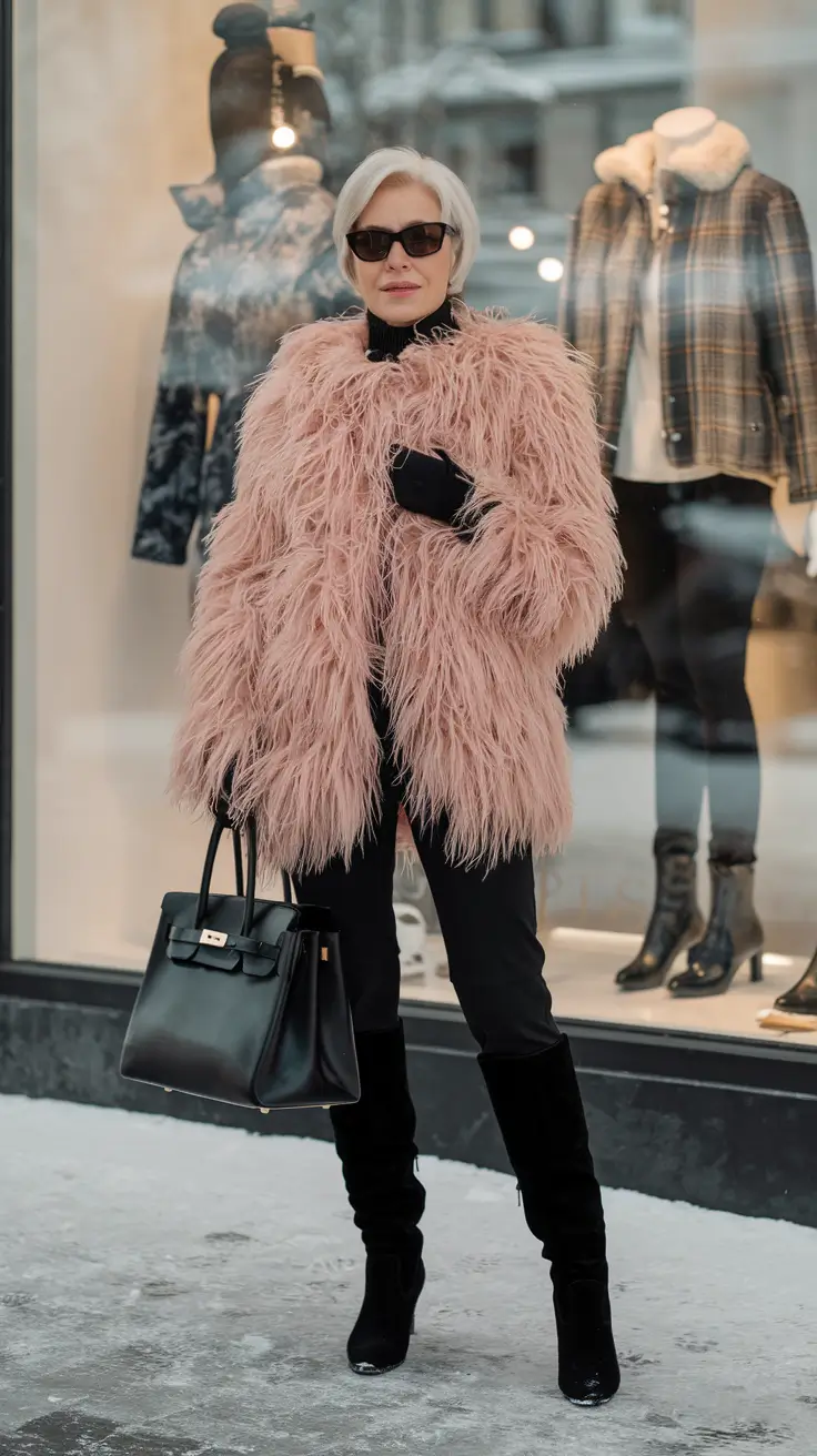 22 образа для женщин старше 50 лет — зима: оставайтесь стильными и не мёрзните