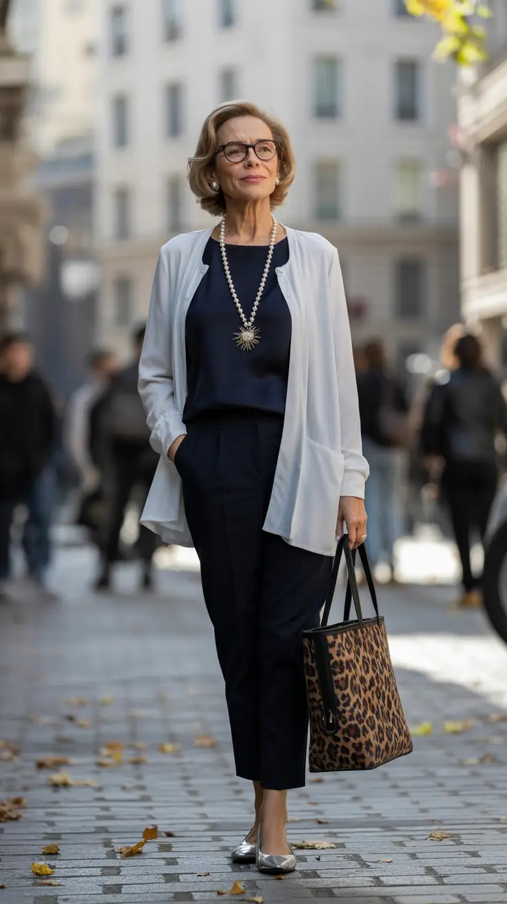 25 стильных осенних образов для женщин старше 60 лет