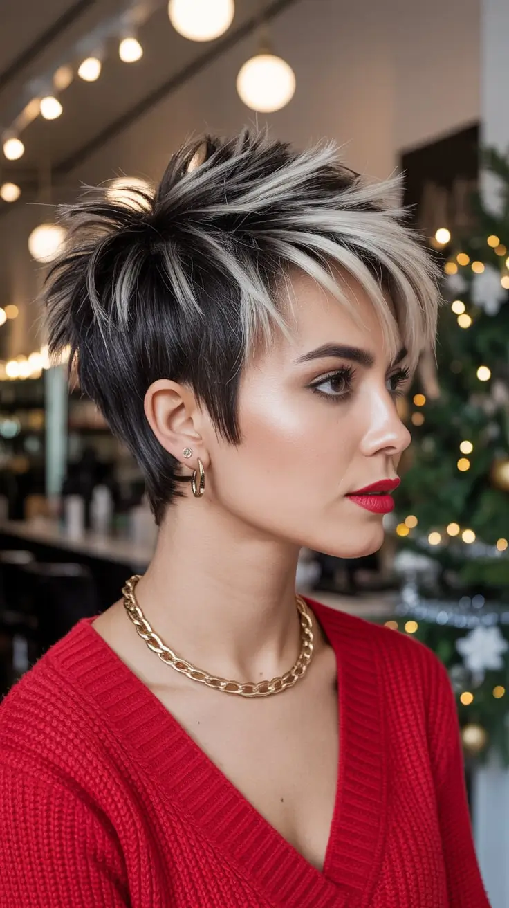 25 идей зимних стрижек пикси для стильных коротких причёсок