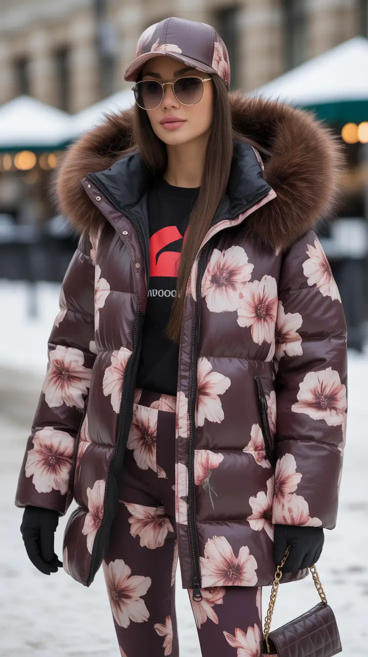 25 идей, как носить пуховик зимой: от уличного стиля до уютного шика