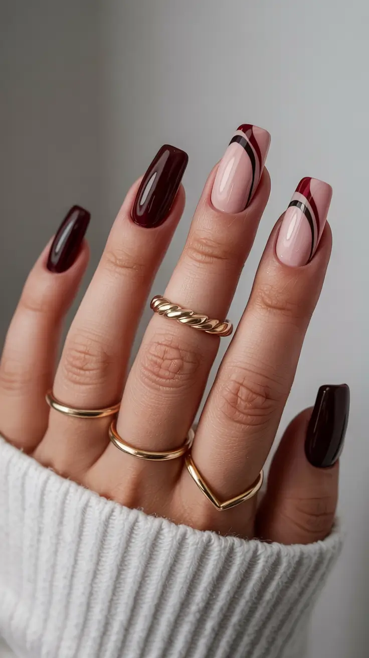 25 идей для осеннего маникюра в форме балерины