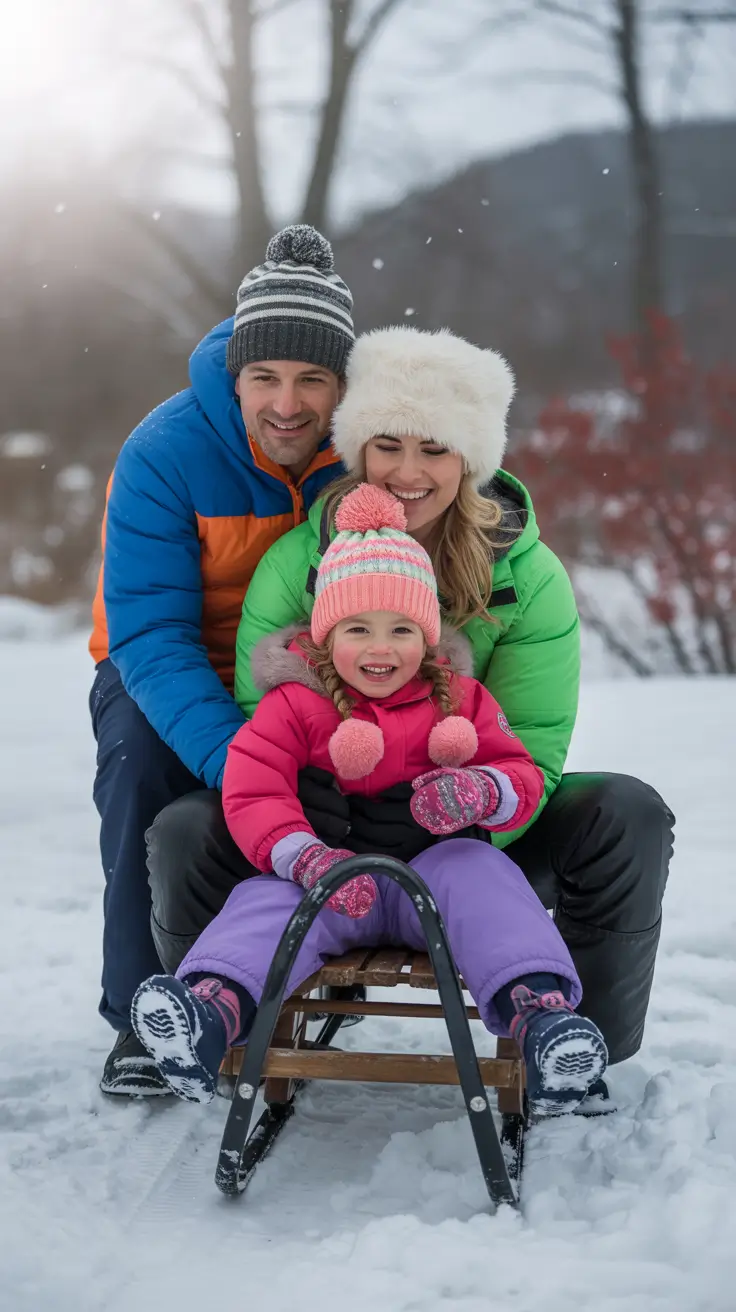 24 образа для семейных фотографий зимой, чтобы сохранить уютные и стильные воспоминания