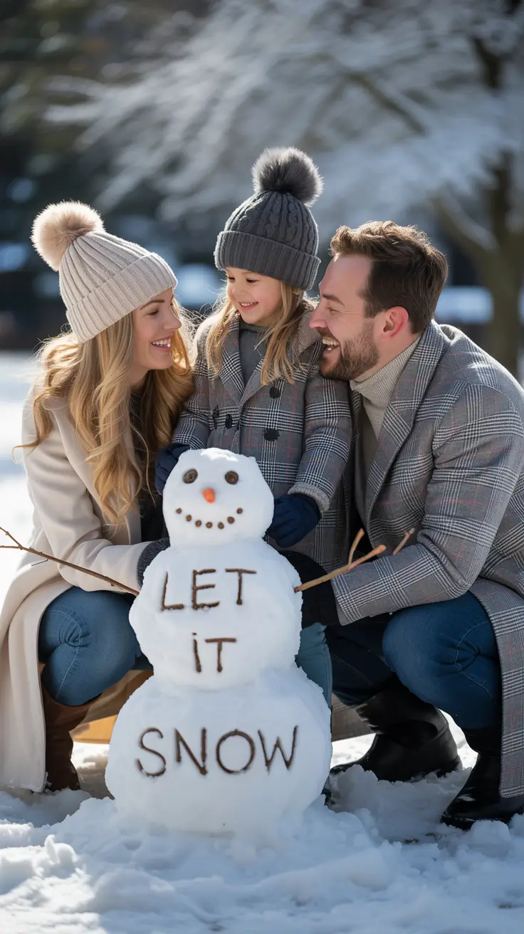 24 образа для семейных фотографий зимой, чтобы сохранить уютные и стильные воспоминания