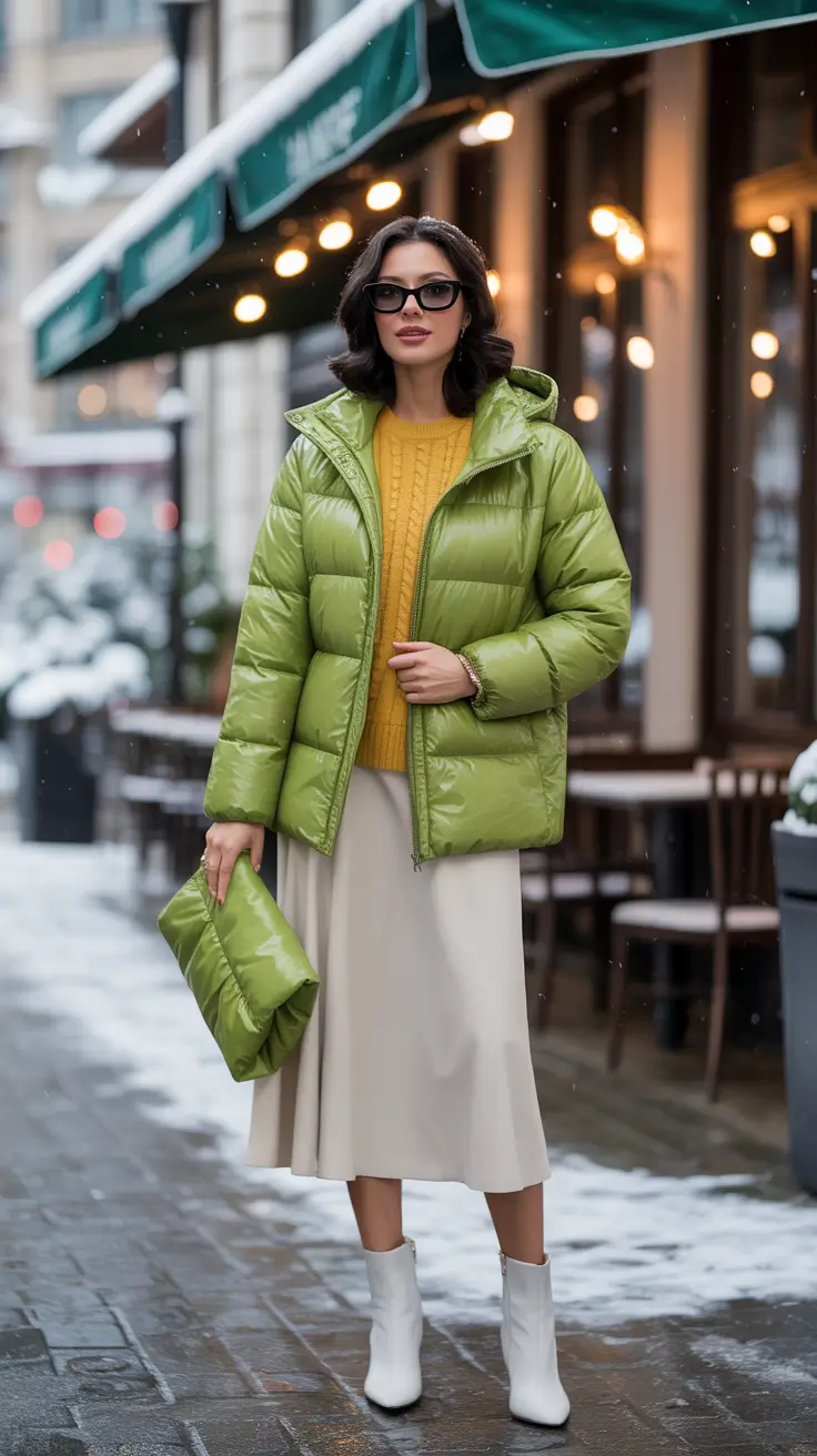 24 образа с зимними пуховиками: стильно и уютно 24 образа с зимними пуховиками: стильно и уютно