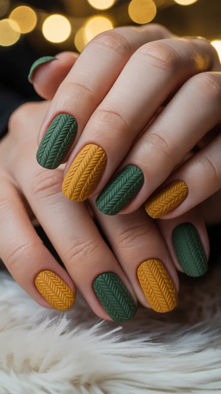 24 зимних варианта маникюра: идеи уютного текстурного маникюра для холодного времени года