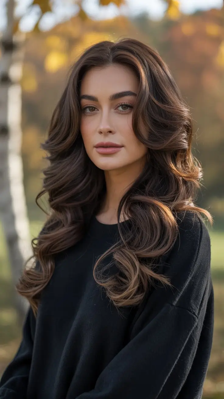 Осенние идеи окрашивания каштановых волос: свежие тренды и стильные решения Осенние идеи окрашивания каштановых волос: свежие тренды и стильные решения