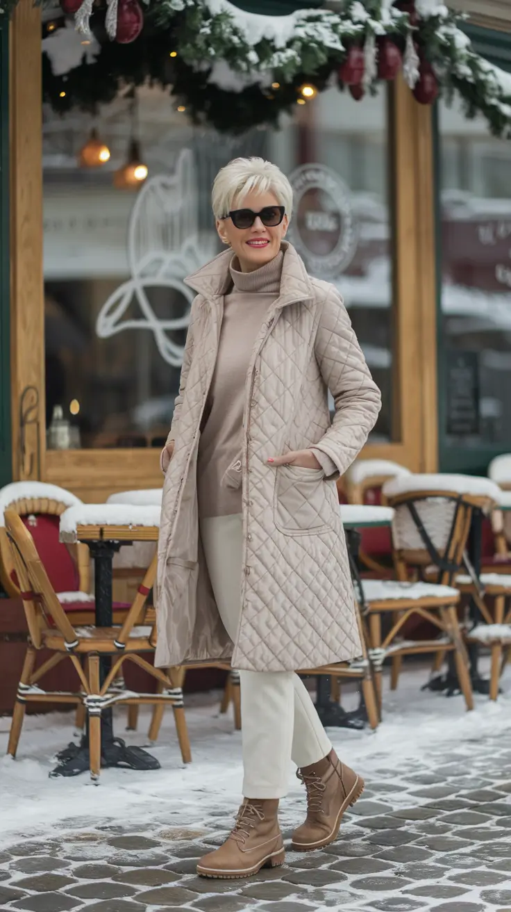 22 образа для женщин старше 50 лет — зима: оставайтесь стильными и не мёрзните