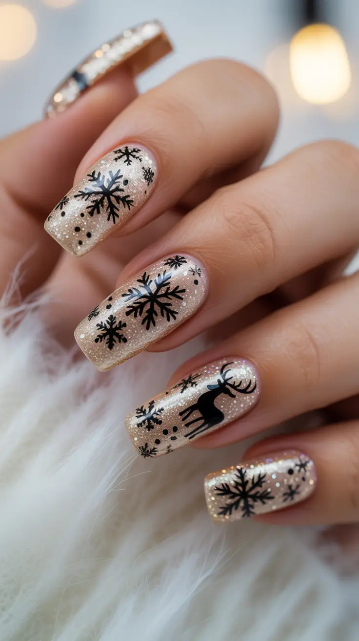 24 идеи рождественского маникюра: праздничный, стильный и совершенно не вычурный 24 идеи рождественского маникюра: праздничный, стильный и совершенно не вычурный