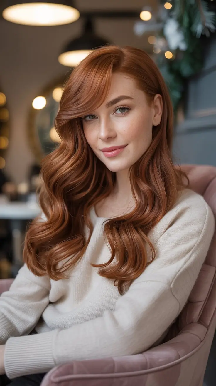 24 идеи для окрашивания волос в рыжий цвет зимой: модные оттенки этого сезона