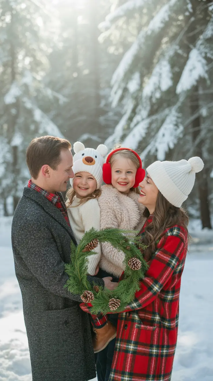 24 образа для семейных фотографий зимой, чтобы сохранить уютные и стильные воспоминания
