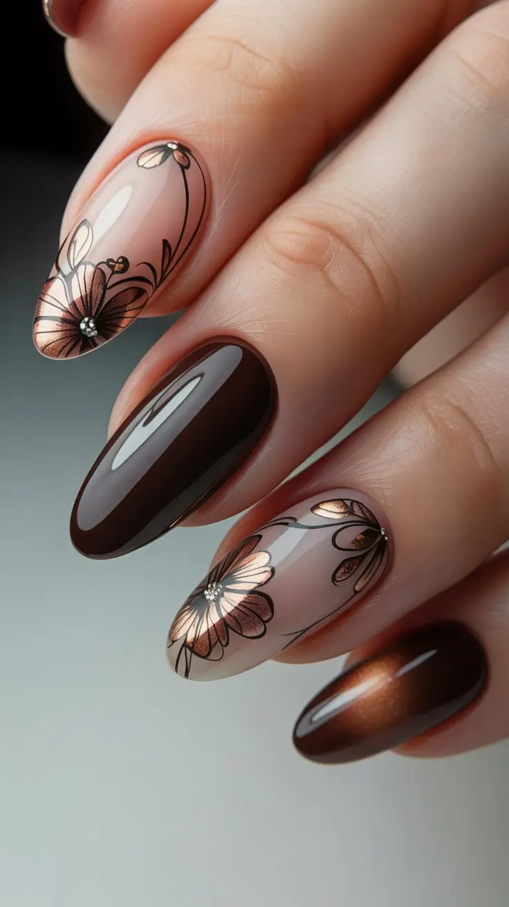 25 стильных осенне-зимних вариантов маникюра для уютных и элегантных сезонных образов