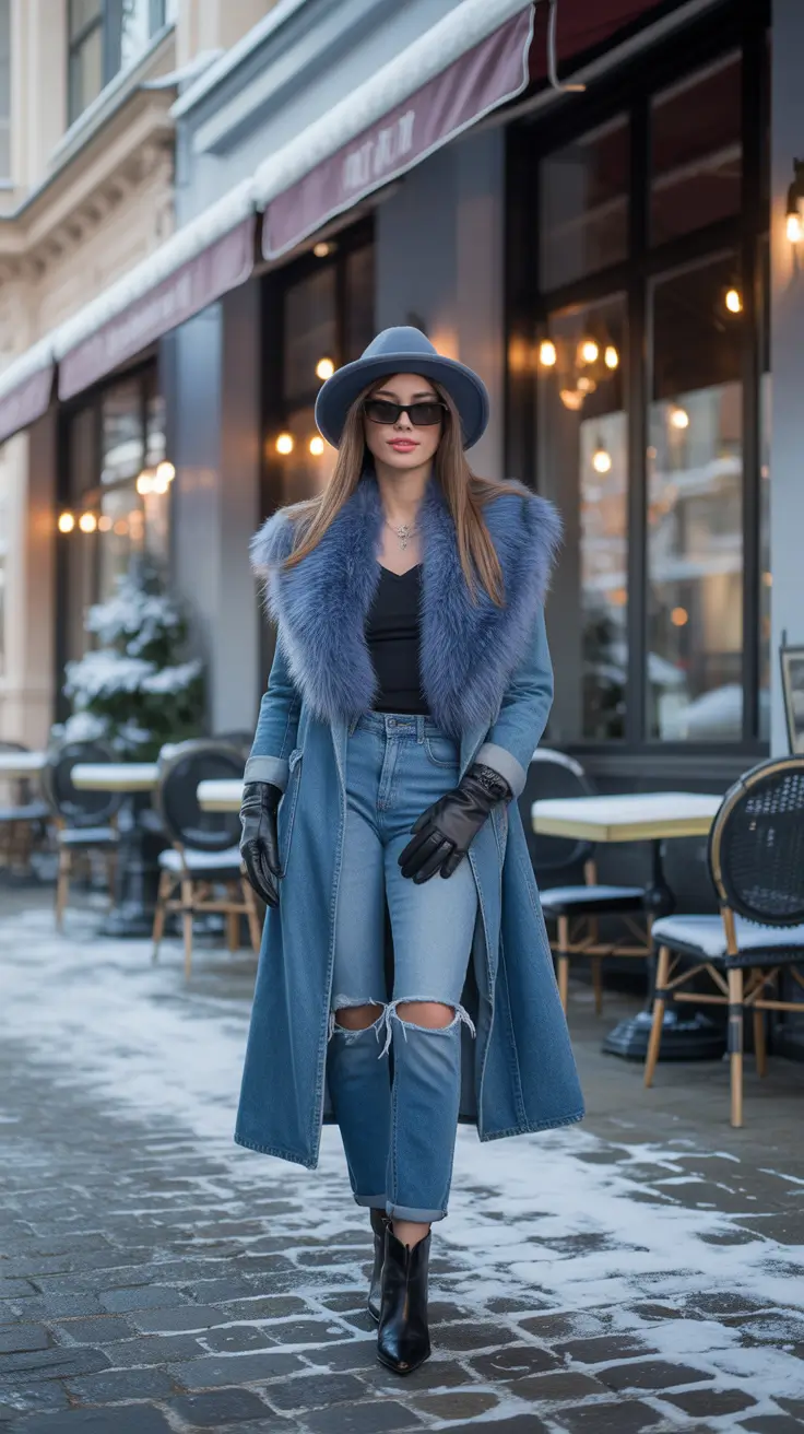 24 стильных варианта зимних нарядов