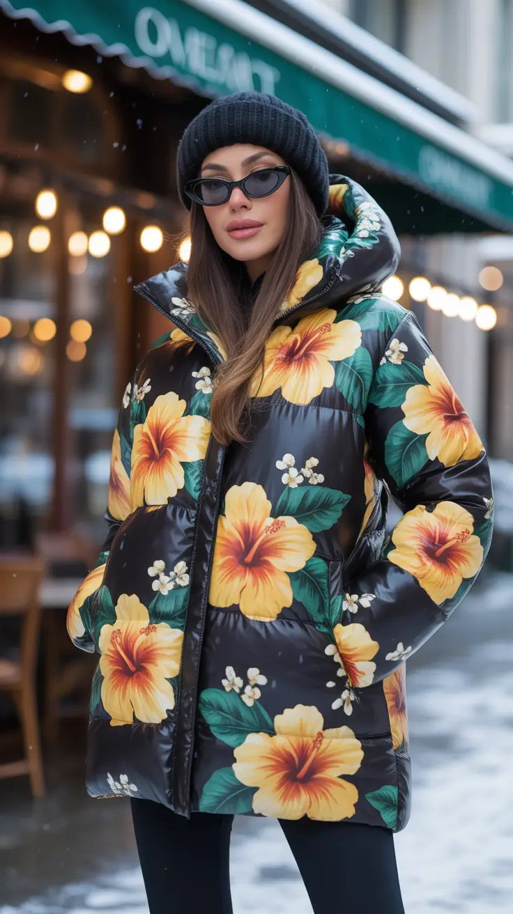 25 идей, как носить пуховик зимой: от уличного стиля до уютного шика