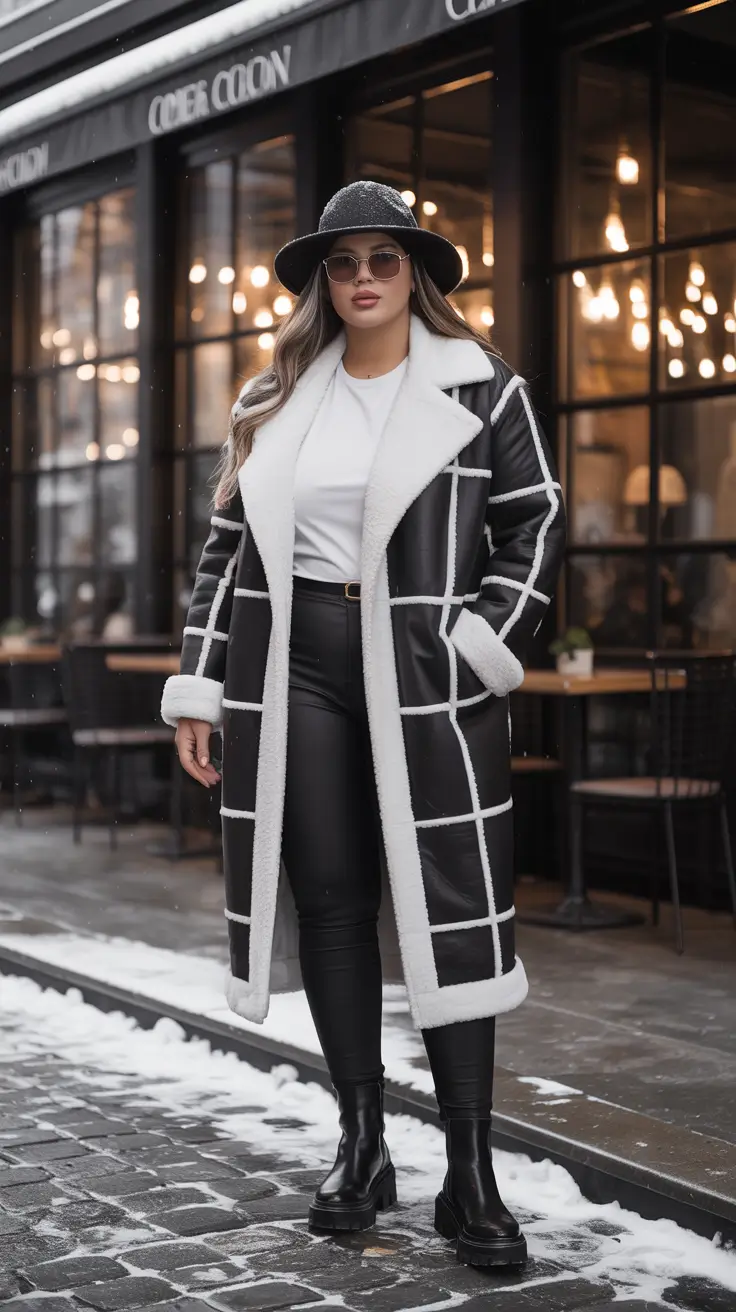 25 идей зимних нарядов для полных женщин в шикарном и уютном стиле