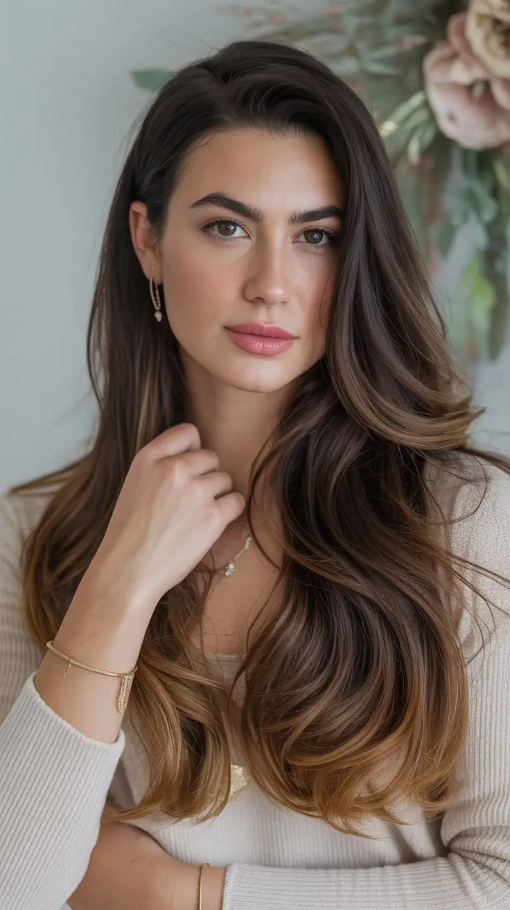 Осенние идеи окрашивания каштановых волос: свежие тренды и стильные решения Осенние идеи окрашивания каштановых волос: свежие тренды и стильные решения