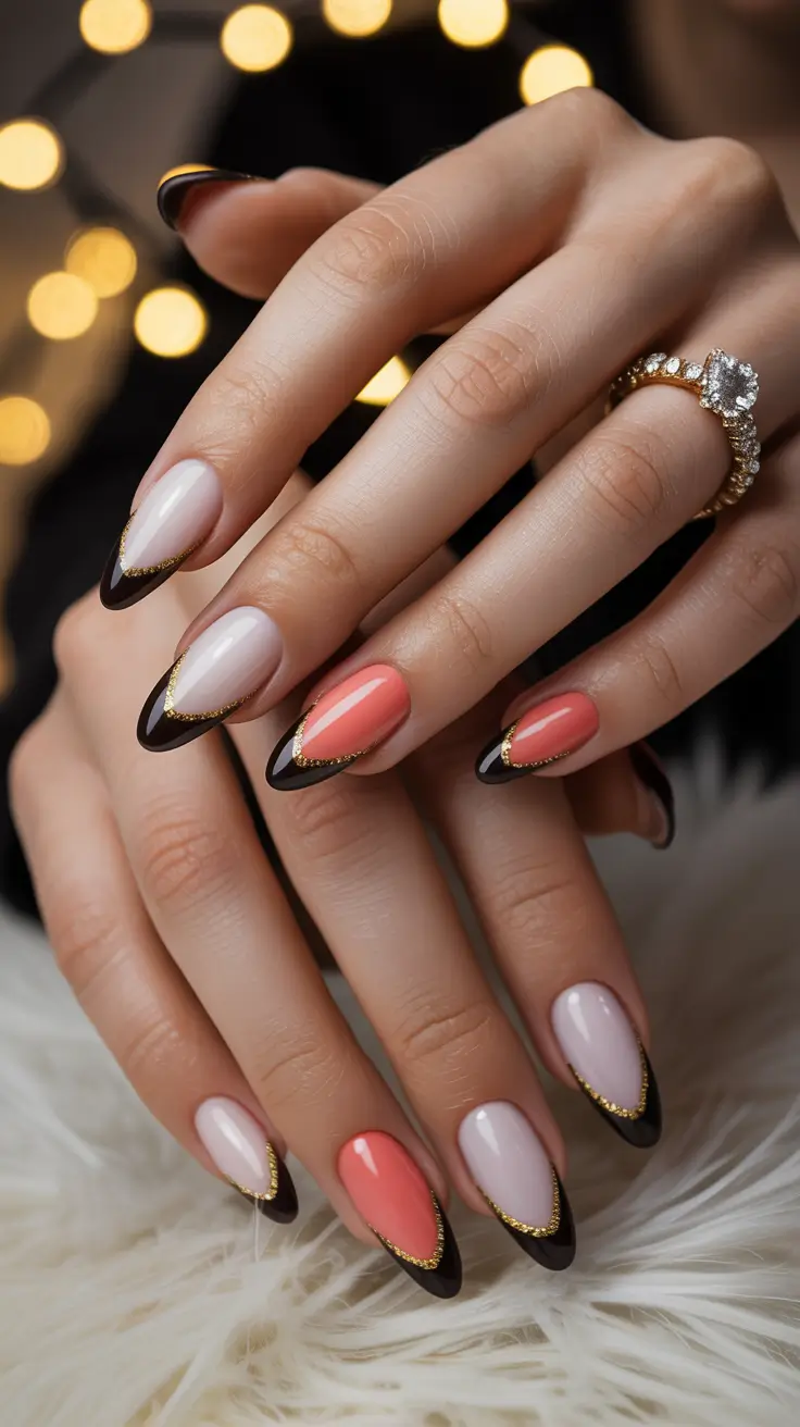 25 идей зимнего французского маникюра: стильный, современный маникюр в морозных тонах