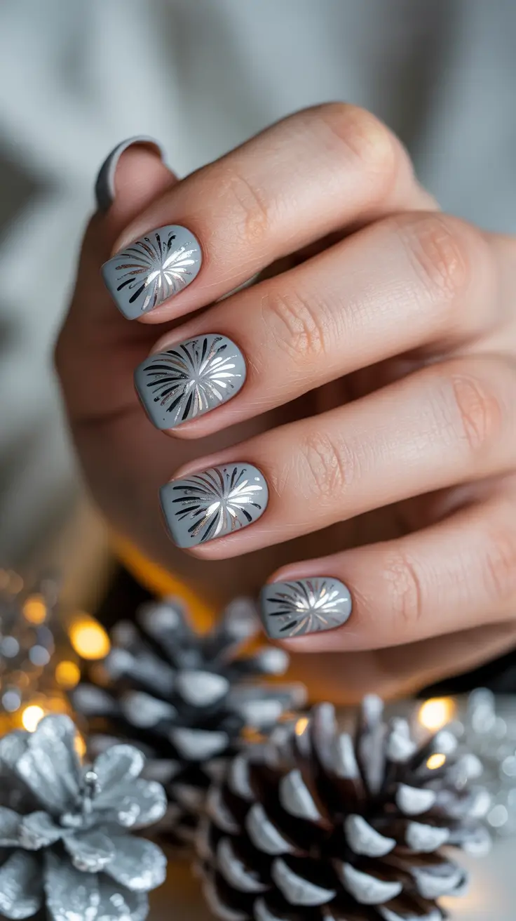 Элегантно в холода: 24 коротких зимних дизайна и цвета для маникюра Элегантно в холода: 24 коротких зимних дизайна и цвета для маникюра