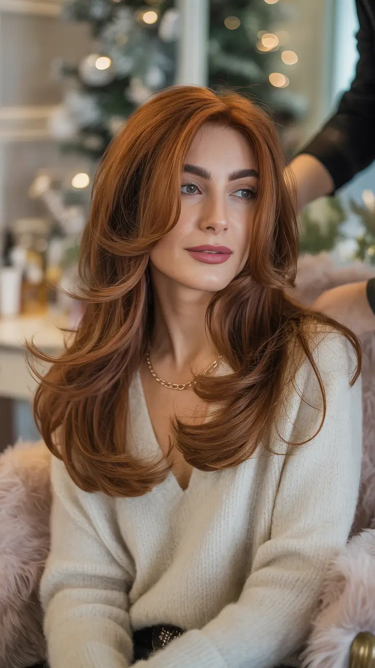 24 идеи для окрашивания волос в рыжий цвет зимой: модные оттенки этого сезона