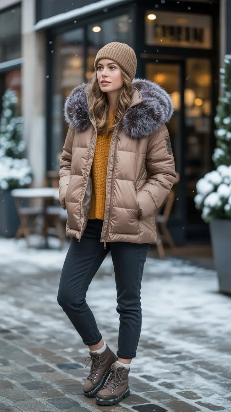 24 образа с зимними пуховиками: стильно и уютно 24 образа с зимними пуховиками: стильно и уютно
