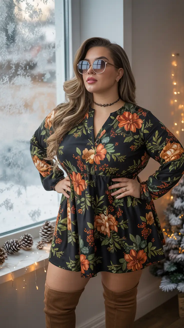 25 идей зимних нарядов для полных женщин в шикарном и уютном стиле